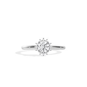 Nouvelles bagues de fiançailles et de mariage en diamant de laboratoire CVD 1CT certifié IGI, or massif 14 carats, taille ronde brillante, style classique - Product Image 3