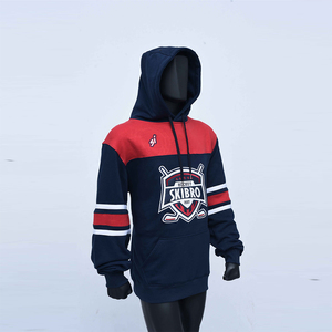 2025 nouveau maillot de Hockey de haute qualité sweats à capuche sur mesure hiver polaire 100% coton surdimensionné solide motif lacets inclus - Product Image 2