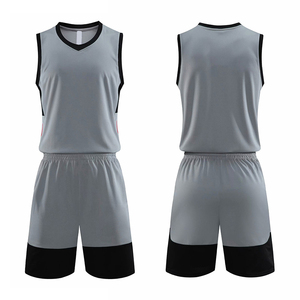 Tenues de basket-ball athlétiques pour adultes, hommes et femmes, imprimées à l'écran, réversibles, respirantes, ensembles d'entraînement et de pratique - Product Image 1