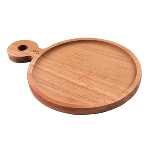 Planche à découper et planche à découper Planche de service décorative en bois pour cuisine et salle à manger planche à fromage en acier inoxydable - Product Image 6