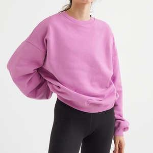 Sweat-shirt oversize tendance pour femmes, vente en gros personnalisée, haut décontracté à col rond, streetwear pour femmes - Product Image 4