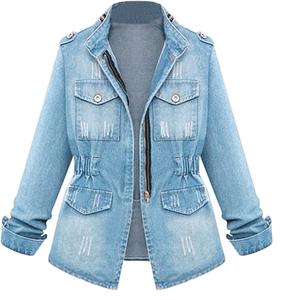 Offre Spéciale hiver chaud personnalisé entraînement sportif vêtements d'extérieur dernière conception veste en jean noir Stretch jean haut 100% coton - Product Image 4