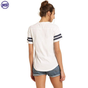T-shirt à manches courtes coupe ajustée pour femmes de la meilleure qualité, écologique et personnalisable avec prix de service OEM - Product Image 3