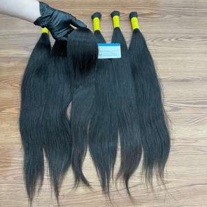 Extensions de cheveux vietnamiennes à donneur unique de la plus haute qualité Prix de gros Extension en vrac droite naturelle Luxe prêt à expédier - Product Image 1
