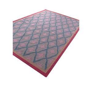 Alhambra Boho Alfombras de lana de tejido plano ADWL-13208 en rosa y morado para adolescentes, para dormitorio, sala de estar o pasillo, rectangulares y afelpadas - Product Image 2