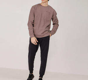 Sudadera informal para hombre, Jersey de algodón para correr de Color liso de alta calidad, sudadera de diseño personalizado de secado rápido para hombre - Product Image 5