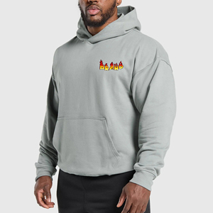 Sweat-shirts à capuche surdimensionnés en molleton 100% coton de qualité supérieure pour hommes, fabriqués sur mesure, vente en gros - Product Image 4