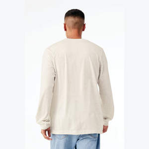 Airlume-Camiseta de manga larga Unisex, Camiseta de algodón 50% rayón 25% con anillo peinado y harina de avena de 25% oz, 3,8 poliéster - Product Image 3