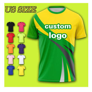 Camisetas de Punto para Hombre, Venta Directa de Fábrica, MOQ Bajo, Poliéster/Algodón, Transpirables, Sublimación Personalizada, Precio al por Mayor - Product Image 1