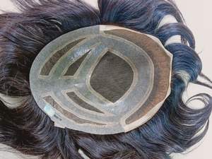 Peluca de Cabello Humano Remy Indio 100% para Hombre, Modelo MGM, Extensiones de Cabello, Base Mono PU 100% Anudada a Mano, Estilos de Ondas Profundas y Lisos - Product Image 3