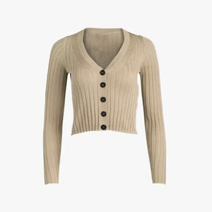 Cardigans pour femmes, pulls élégants et unis, mode décontractée, vêtements en tricot pour femmes, style coréen décontracté, collège et université - Product Image 1