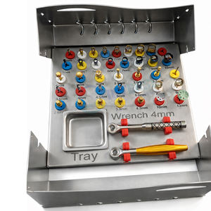 Kit d'implants dentaires manuels de base en acier inoxydable, certifié CE, pour procédures d'implantation, instruments chirurgicaux, directement de l'usine - Product Image 2