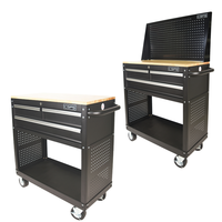 Armoire à outils roulante CSPS noire 91 cm personnalisable, certifiée ISO9001, support OEM, pour garage mécanique et stockage en gros