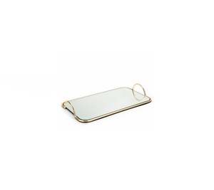 Bandeja de metal de la mejor calidad, bandeja decorativa de aluminio hecha a mano para el hogar para uso en la cocina a precio mayorista, uso en Navidad - Product Image 3