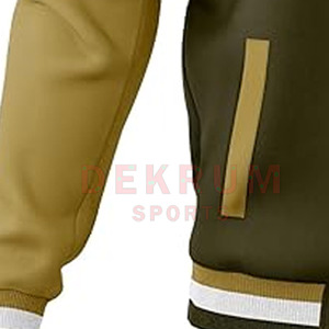 Chaqueta Varsity de Invierno Personalizada para Hombre, Nuevo Estilo, Resistente al Viento, con Cuello Alto de Lana, Transpirable, Ecológica, Color Personalizado - Product Image 6