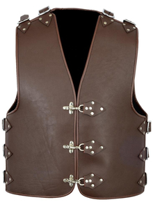 Chaleco de Cuero de Oveja Genuino de Diseño Personalizado de Última Moda, Chaleco de Cuero para Hombre Transpirable y Resistente al Viento - Product Image 3