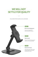 Support de téléphone universel Ledetech 204D à rotation 360 degrés en aluminium pour bureau et usage domestique, support de tablette PC