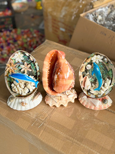 CUSTOM RESIN CRAFTS AND GIFTS DOLPHINS SEASHELL SHAPED <b>STATUES</b> ORNAMENT AQUARIUM DECORATION HANDICRAFT NOVEL AND CREATIVE GIFTS - Product Image 5
