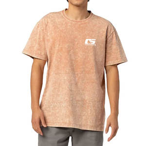 Vente en gros T-shirt de haute qualité délavé à l'acide pour hommes T-shirt en coton délavé à l'acide personnalisé en coton en tissu respirant - Product Image 2