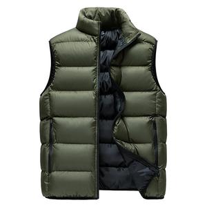 Hiver Casual Sports Sleeveless Slim Fit Men Hooded Zipper Puffer Vest Front Logo Eco-Friendly High Quality - Product Image 5