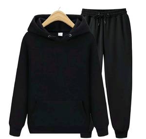 Conjunto de sudadera con capucha y pantalones de chándal atléticos para hombre con tela transpirable - Product Image 1