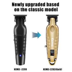 Tondeuse professionnelle sans fil rechargeable pour cheveux et barbe pour hommes, tondeuse à cheveux à lame en T à coupe zéro, prise US - Product Image 2