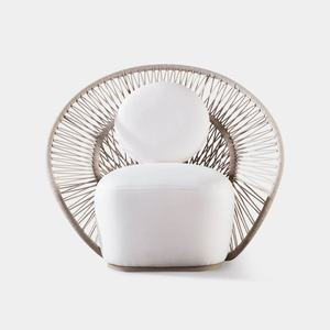 Sillón de Jardín de Lujo Estilo Nómada con Patrón de Cuerdas Radiales para Patio y Hogar, Modelo Maui - Product Image 3
