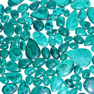 Cabujón de malaquita natural, piedras preciosas sueltas de malaquita para joyería, uso a granel, precio de la India - Product Image 4