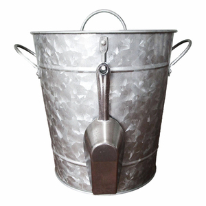 Luxury Stainless Steel Copper Hammer Wine <b>Cooler</b> Beer Bucket With Handles for Home or Bar Party Occasions-Gold <b>Ice</b> Bucket - Product Image 3