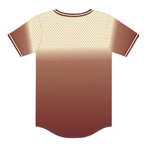 Wholesale KAP Faded Pullover Baseball Jersey 100% Polyester Mesh Fraternity <b>T</b> <b>Shirt</b> with Embroidered Applique Logos - Product Image 3