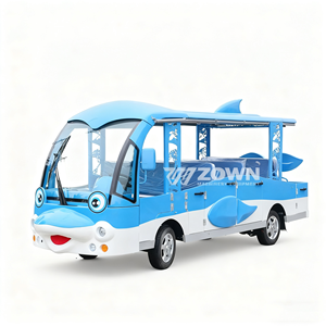 Blue Dolphin Fish Electric Bus turístico de 14 plazas Bus turístico eléctrico Cartoon Tourism Sightseeing Bus City Shuttle en venta - Product Image 1