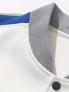 Meilleure qualité sur mesure adulte jeunesse Baseball Letterman université veste couleur polaire toile tissu broderie veste pour hommes - Product Image 2