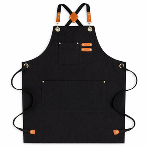 Tabliers de cuisine sans manches en toile de coton premium, résistants à l'eau, pour jardinage, café, restaurant, cuisine, avec logo personnalisé - Product Image 1