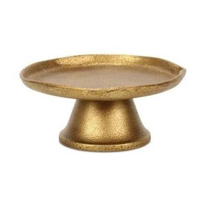Support à gâteau rond en laiton antique durable, plateau à dessert en métal pour événements, présentoir à pâtisserie, décoration de cuisine - Product Image 2