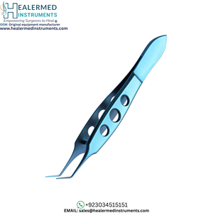 Barraquer Cilia Forceps Angled Manual ENT Instrument - Product Image 1