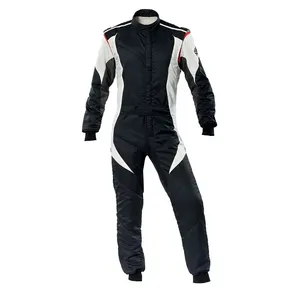 Top Trending Wholesale Car Racing Suits in Cardura Fabric Black Color Kart Racing Equipment With OEM Service