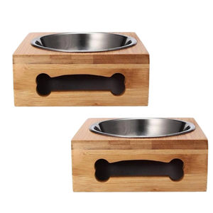 Comederos elevados para mascotas de acero inoxidable con forma redonda de alta calidad para perros para embalaje de caja de viaje a bajo precio - Product Image 4