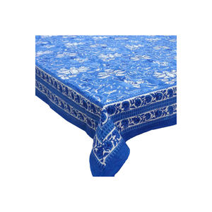 Nouveaux produits diamant nappe main bloc imprimé artisanat intemporel pur coton nappes vente à bas prix - Product Image 1