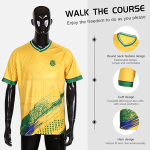 Camiseta de Fútbol de Manga Corta Transpirable de Alta Calidad para Tallas Grandes, Personalizada para Equipos de Entrenamiento a Bajo Precio - Product Image 5