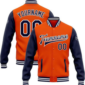 Chaqueta Varsity de béisbol para hombre, abrigo de letras de mezcla de lana a la moda, ropa de abrigo de invierno con estilo informal, ropa de calle universitaria a la moda - Product Image 1