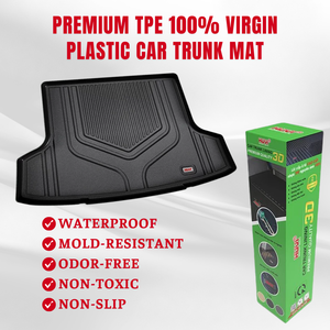 พรมปูพื้นรถยนต์ขนาด95x100ซม., Mitsubishi attrage TPE Viet Nam สีดำรับประกัน1ปี - Product Image 3