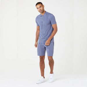 OEM/ODM streetwear ensemble 2 pièces t-shirt et short surdimensionnés ensemble de jogging confortable et respirant avec logo imprimé DTG personnalisé pour hommes - Product Image 4
