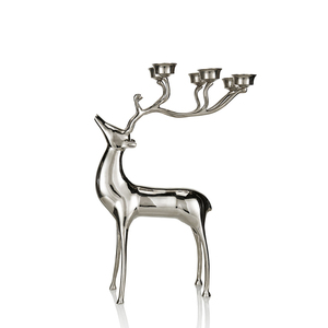 Aluminium <b>Stag</b> <b>Head</b> Candle Holder - Product Image 3