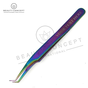 ชุดแหนบแยกและเพิ่มวอลลุ่มแหนบต่อขนตาสีรุ้งแหนบสแตนเลสญี่ปุ่นทนทาน - Product Image 2