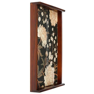 Bandeja DE SERVICIO DE MADERA impresa en esmalte de alta calidad Último diseño con metal y MDF Precio al por mayor de India Falak World Export - Product Image 1
