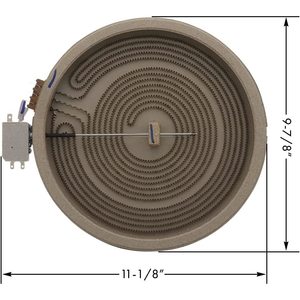 WB30T10133 Elemento de superficie radiante dual Haliant de 9-7/8 pulgadas para estufa eléctrica G.E, equivalente a AP4345739, 1474218, PS2321567 - Product Image 5