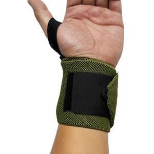 สายรัดข้อมือผ้าฝ้าย1คู่สำหรับยกน้ำหนักและฝึกความแข็งแรงเข็มขัดพยุงข้อมือ - Product Image 3