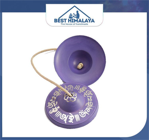 Himalaya สำริดคุณภาพสูง tingsha สำริดระฆังทำสมาธิฉิ่งฉาบโลโก้เนปาลงานหัตถกรรมโลหะพิมพ์ดิจิตอล - Product Image 6