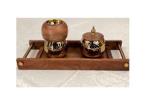 Brûleur de Bakhoor de forme ronde en bois Mabkhar de meilleure qualité pour la décoration d'hôtel et de restaurant - Product Image 3