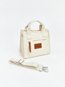 Sac fourre-tout mini en toile personnalisé avec logo OEM ODM, petit sac à main en toile de coton pour femme avec poche zippée – Fabricant - Product Image 3